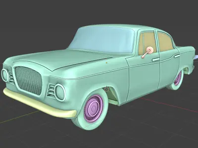 Studebaker Lark 1959 RC 3D Model 3D print model