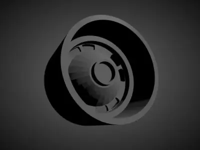 TRD Tosco scalable and Printable rim 3D print model