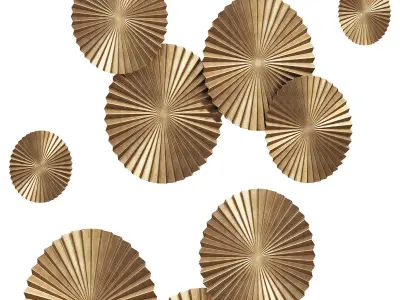 Everly quinn 6 piece sunburst decorative 3D model