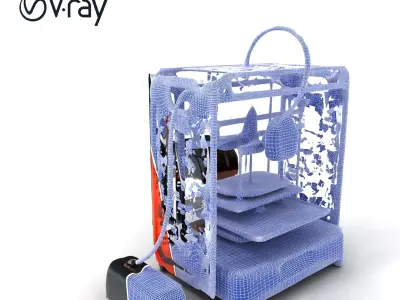 D Printer Industrial Design Model Pack Low-poly 3D model