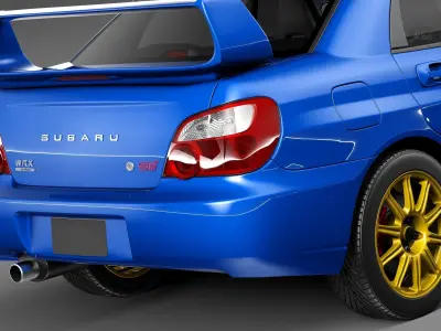 Subaru Impreza STi 2003-2005 3D model