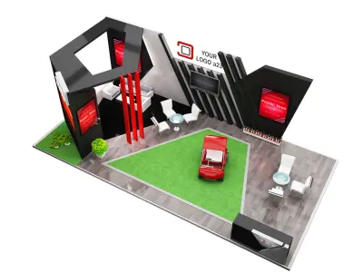Booth Exhibition Stand a579d  3D model