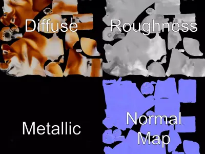 Shiba Inu Fur model pack Low-poly 3D model