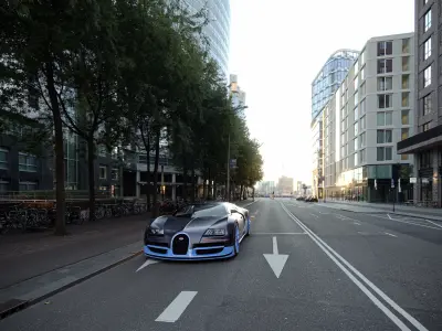 BUGATTI VEYRON 2012 3D MODEL Low-poly 3D model