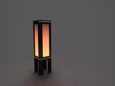 Modern Minimalist Decorative Lamp Free low-poly 3D model