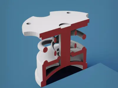 Hi Fi Anti-Vibration Isolation Feet 40mm Free Free 3D print model