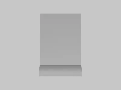 Basic Desk Stand - Geometry Only No Textures No Materials 3D model