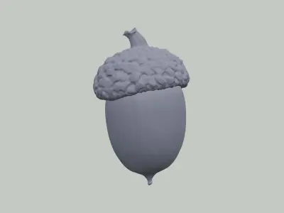 Oak High Poly Acorn Free 3D print model