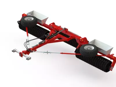 WG 0001 - Complete range of 18 semi-mounted multipurpose roller 3D model