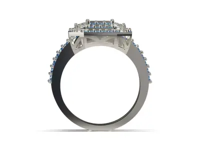 luxury wedding printable ring model wr0135 3D print model
