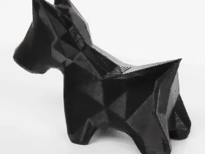 A Lowpoly Dog for decoration 3D print model