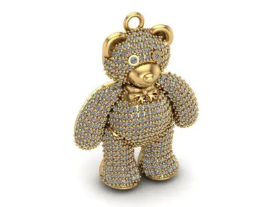 DIJE OSO  TEDDY ESCUALIZABLE-TEDDY BEAR-PENDANT 3D print model