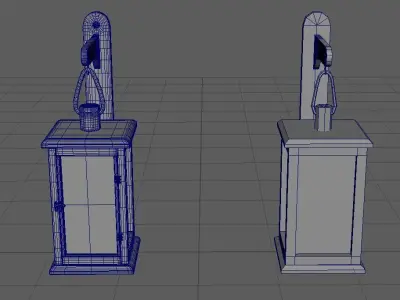 Traditional Persian Lantern-Classic Middle East Decorative Lamp Low-poly 3D model