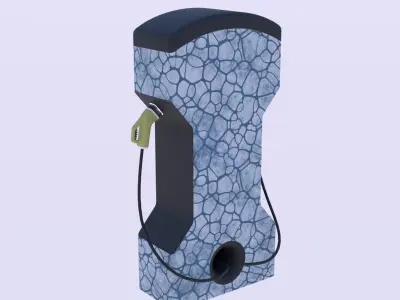 EV charger XXIV PBR 3D model