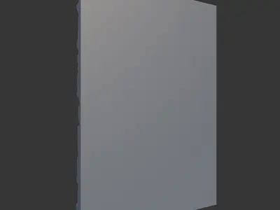 Rubble and Stone Wall Segment 3D model