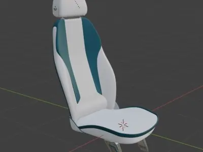 Car seat concept 3D model - Concept Serene 3D model