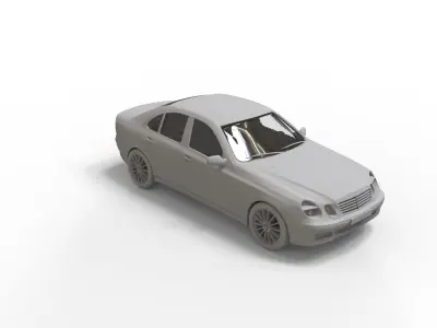 Mercedes Benz E Class 2007 3D print model