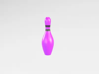 Bowling Pin v1 007 Low-poly 3D model