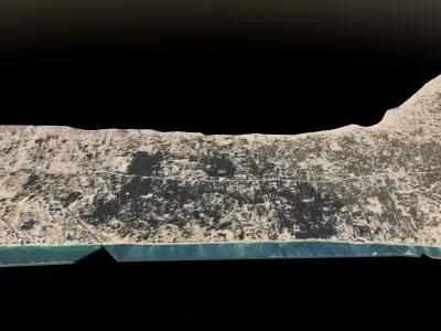 Gaza City Architectural  Topographic 3D print model