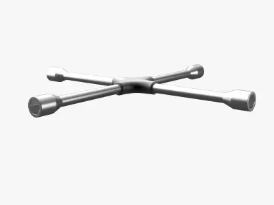 Cross Wheel Spanner 3D model