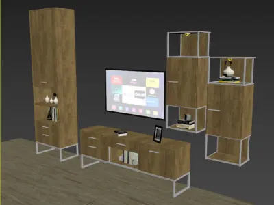 Tv set decoration 3D model