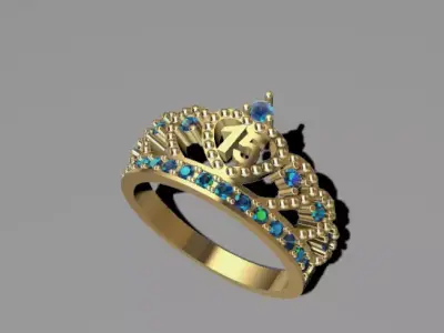 anillo de 15 3D model