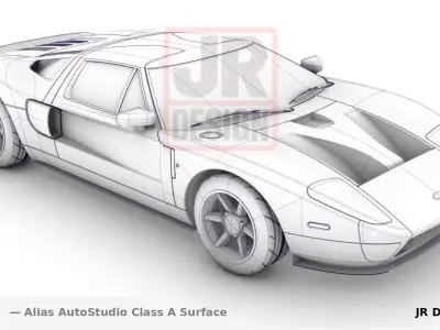 Classic sport US car Classe A  3D model