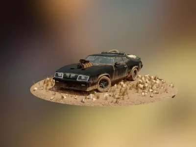 Mad Max V8 Interceptor 3D model