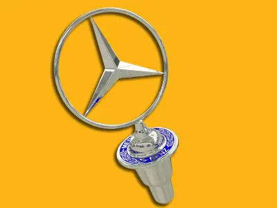 Mercedes-Benz logo set 3D model