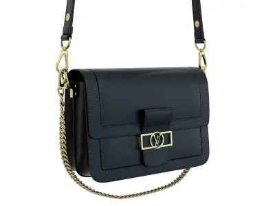 Louis Vuitton Dauphine Bag Black 3D model