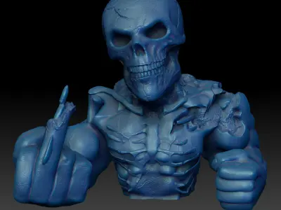 Skull Dozer-Extreme 3D print model