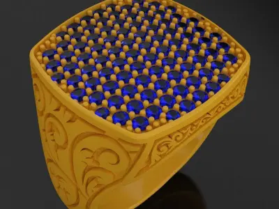 Engraved Ring for Men  3D print model
