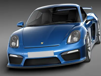 Porsche Cayman GT4 2016 3D model