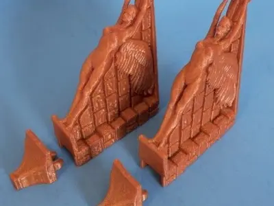 3D Shelves Wall Angel 3D model