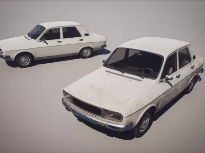  Classic Sedan 1 - R 12 - Game Ready Vehicle Low-poly 3D model