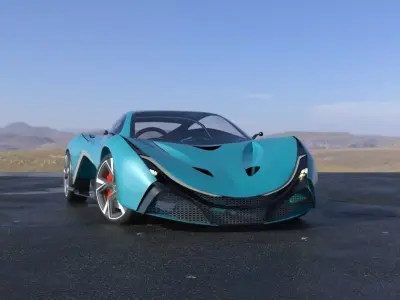 Aurelio Supper electric car 3D print model