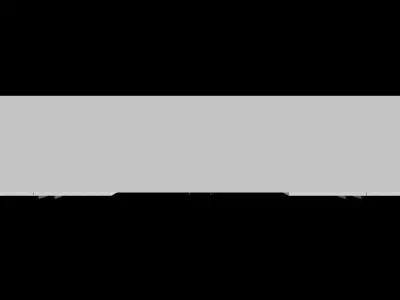 White Cabinet Drawers Wall Bed Closed Low-poly 3D model