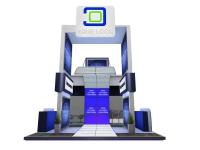 Booth Exhibition Stand a520a 3D model