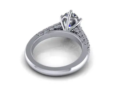 Pav Vintage Woman Wedding Ring  3D print model