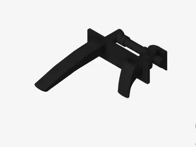 Wall Mixer Set - Luxury - Rapid - Basin Low-poly 3D model