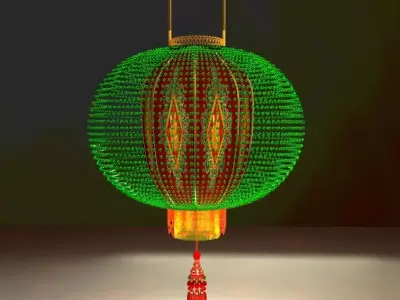 Chinese Lantern 3D model 14