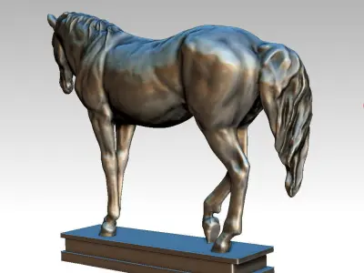 horse studio 3D model