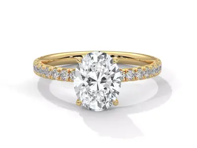 solitaire ring with detail images and 360 render videos 38 3D print model