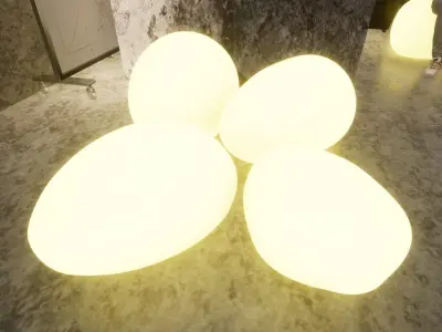Eggs Stool Free 3D print model get