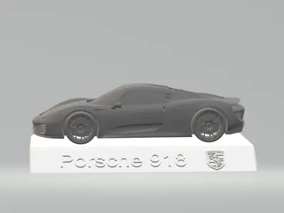 PORSCHE 918 CAR 3D PRINTING STL FILE 3D print model