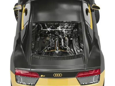 Audi R8 3D model - Textured and UV Mapped
