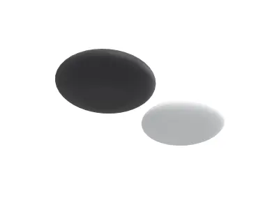 Go White And Black Stones v1 001 Low-poly 3D model