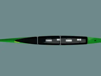 Sprint canoe - Nelo C2 CINCO 3D model