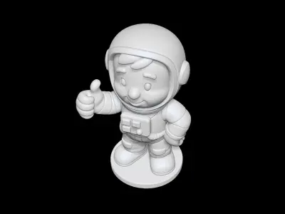 Astronaut Cartoon Character 3D Model STL Ready to Print 3D print model