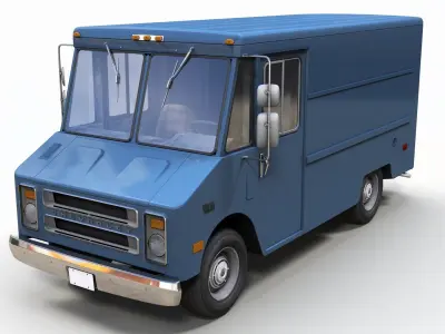 Panel Van Low-poly 3D model